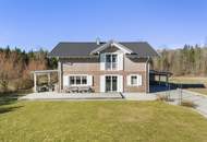 Wohnen wie im Urlaub: Schwedenhaus mit Pool, Galerie und großem Garten nahe Klagenfurt