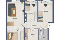 Geräumige 4-Zimmer-Wohnung mit Balkon in Ruhelage in Graz-Waltendorf