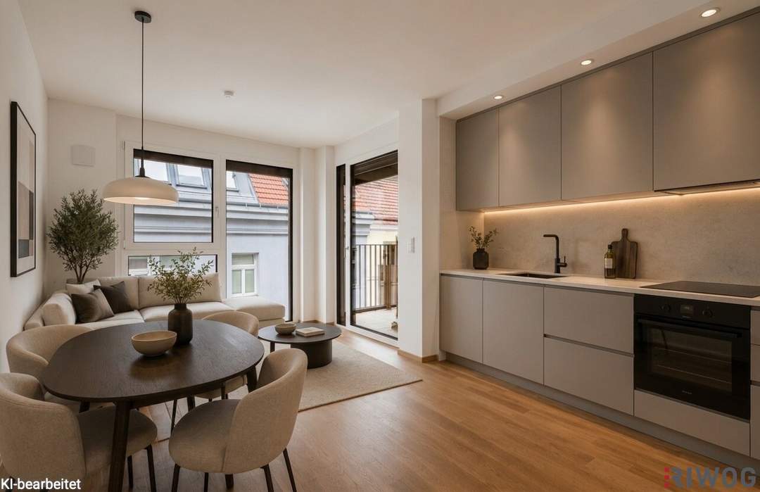ERSTBEZUG mit Loggia | 3. OG | 2-Zimmer Neubau | Ost-Ausrichtung | Fernwärme | Fassadenbegrünung | TG-Stellplatz optional | Nachhaltiges Wohnbauprojekt