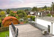 MINI VILLA AM HACKENBERG MIT CA. 37m² DACHTERRASSE UND IMPOSANTEM WEITBLICK AUF DIE CITY - EIGENGRUND IM KLEINGARTEN - GANZJÄHRIG BEWOHNBAR