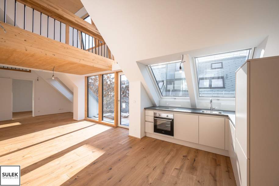 lichtdurchfluteter DG-Erstbezug mit offener Galerie und hochwertiger Ausstattung, Wohnung-miete, 2.150,00,€, 1020 Wien 2., Leopoldstadt