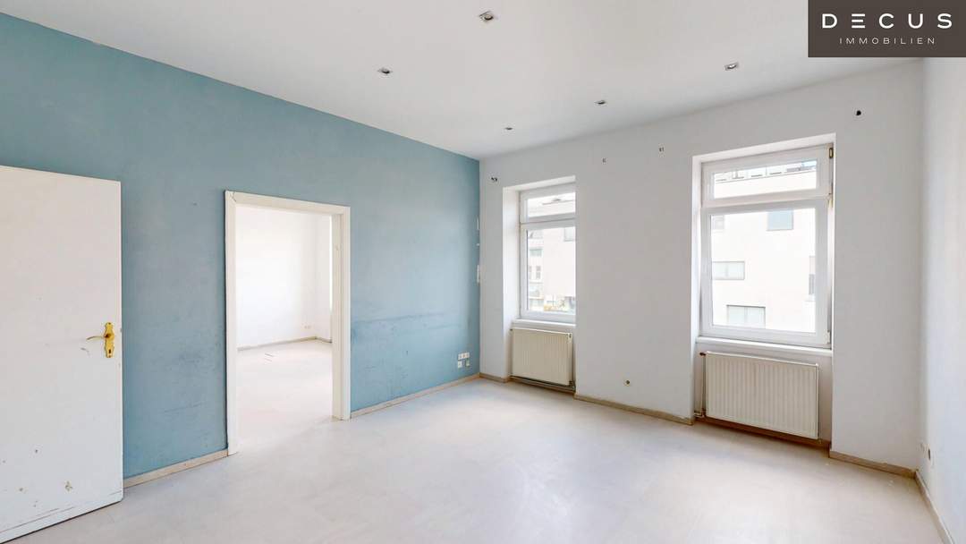 | 2 ZIMMER | LICHTDURCHFLUTET | VIEL POTENTIAL |