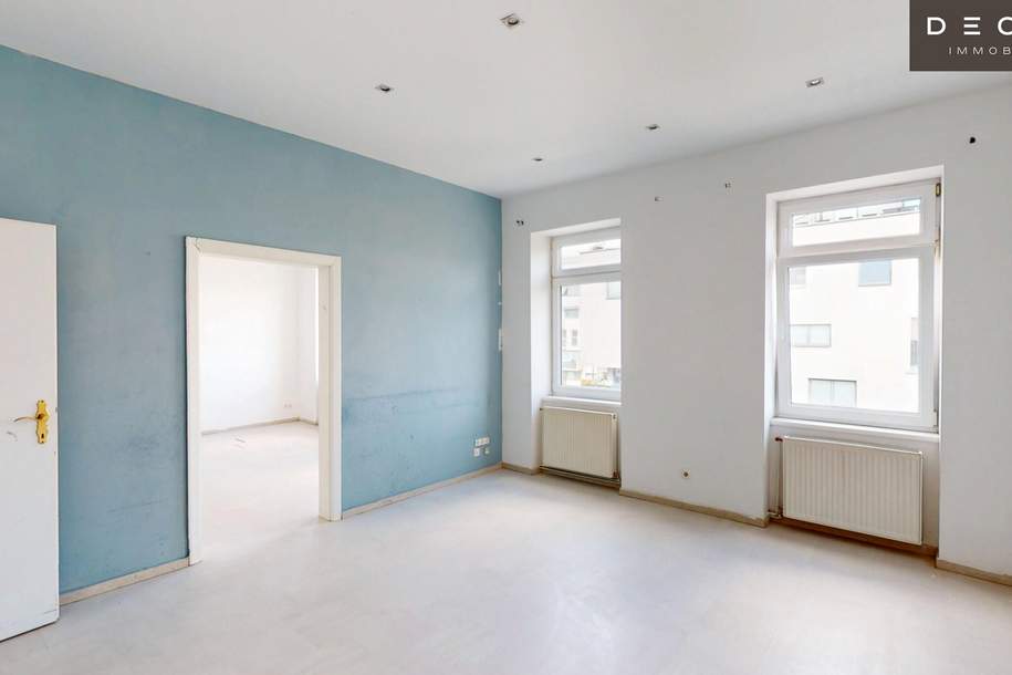 | 2 ZIMMER | LICHTDURCHFLUTET | VIEL POTENTIAL |, Wohnung-kauf, 235.000,€, 1100 Wien 10., Favoriten