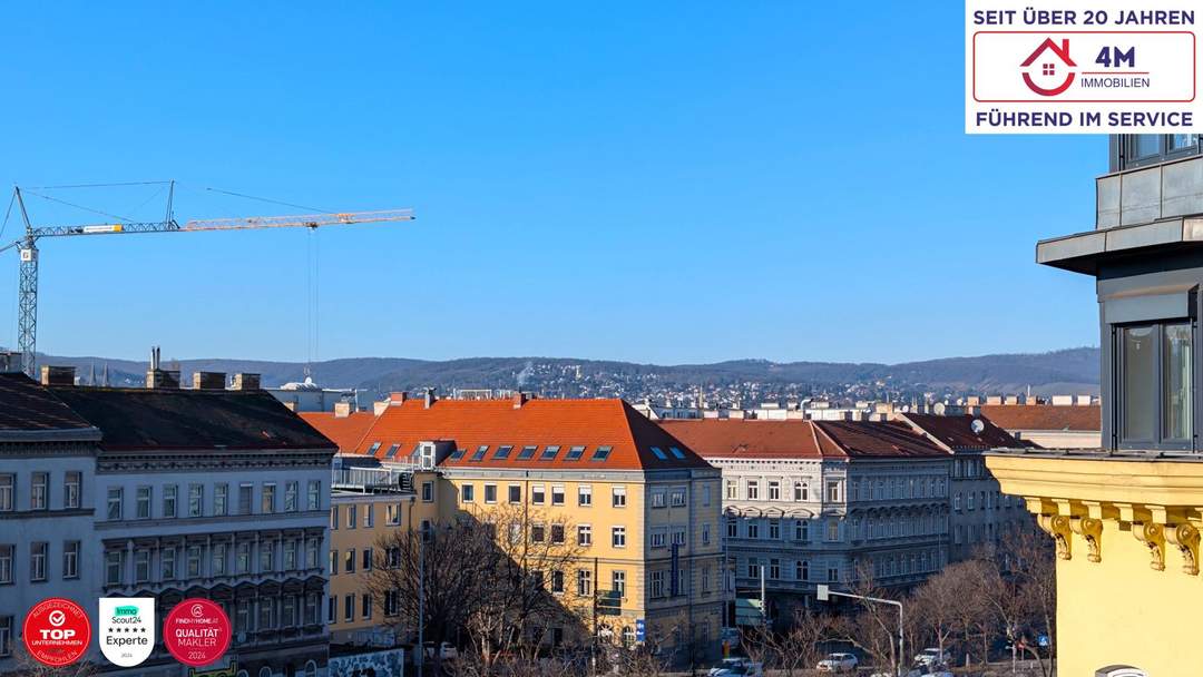 Urbane 33 m² Wohnung mit Altbauflair Lift &amp; traumhafter Aussicht