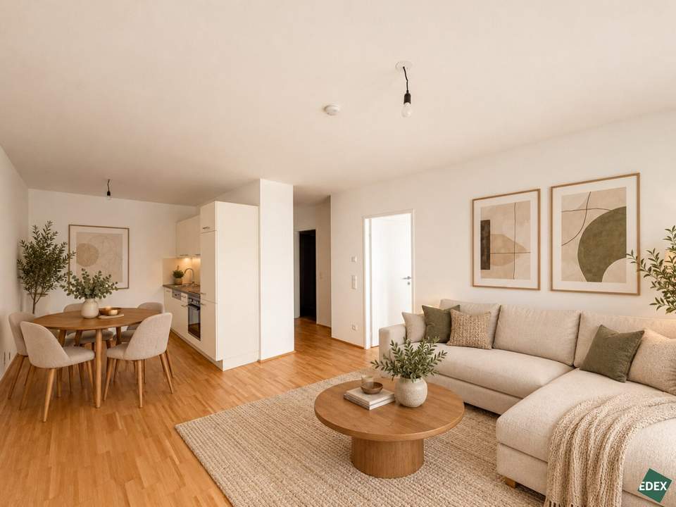 Urban wohnen mit Freiraum: 2 Zimmer mit Loggia in Brigittenau