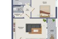 Attraktive und ruhige 2-Zimmer-Wohnung mit Südbalkon
