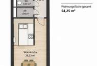2 Zimmer Wohnung | 54m² | guter Grundriss | Grünblick | TOP Infrastruktur