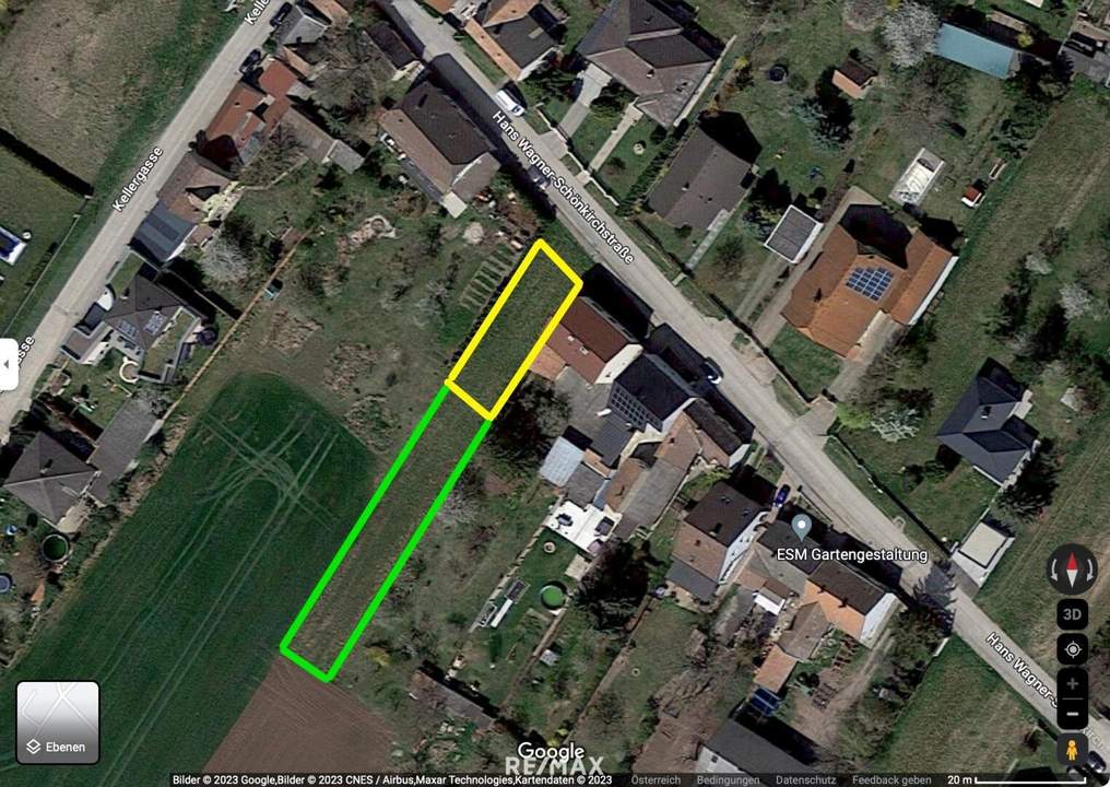 RUHELAGE - BAUGRUND in SCHÖNKIRCHEN