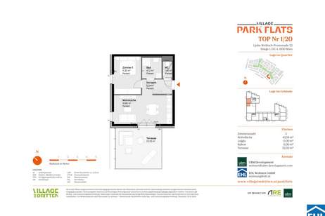 Exklusive Lage im Herzen Wiens – PARK FLATS als Anlagechance, Wohnung-kauf, 184.000,€, 1030 Wien 3., Landstraße