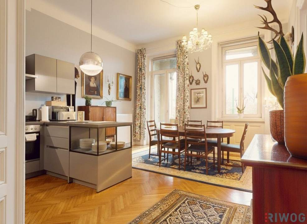 Prunkvolle 4-Zimmer Wohnung mit Loggia I Schönbrunn Blick I AirBnB Vermietung gestattet I 360° Rundgang Verfügbar