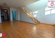 🌳Wohnen im Grünen, leben in Stadtnähe: Stilvolle 3 Zimmer Maisonette mit Terrasse, Balkon privatem Seezugang und Garage🌅