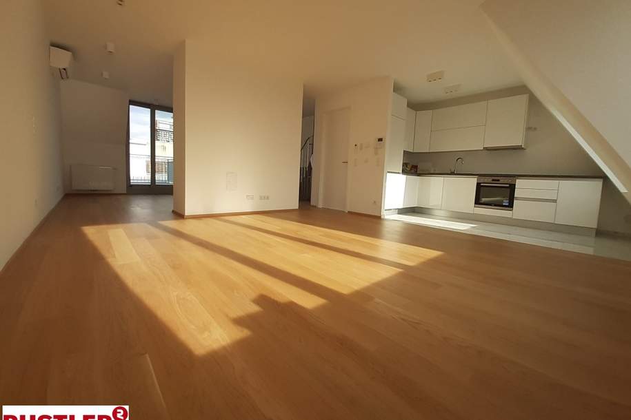 LUXUS PUR - TRAUMHAFTE DACHTERRASSENWOHNUNG AUF 3 ETAGEN - KLIMATISIERT!, Wohnung-miete, 2.197,47,€, 1110 Wien 11., Simmering