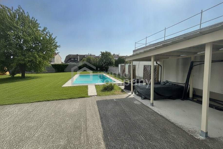 Wohnkomfort! Saniertes & Modernisiertes Einfamilienhaus auf Doppelgrundstück in Lassee, mit Garten, Carport & Salzwasserpool!, Haus-kauf, 468.000,€, 2291 Gänserndorf