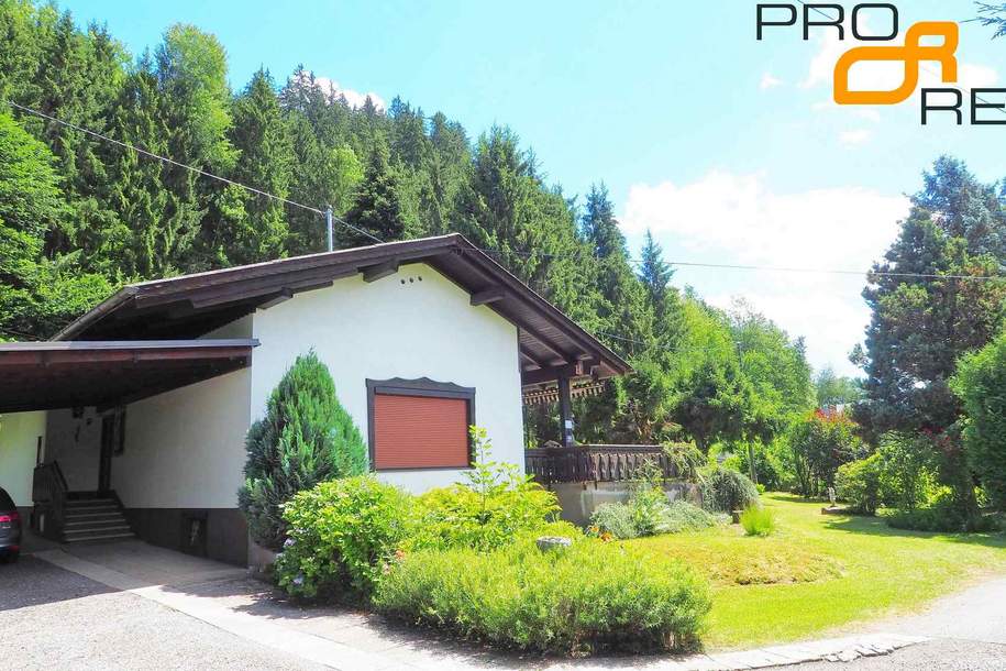 Feldkirchen 2km: Bungalow+ Vollkeller auf großem Park- Grundstück, Haus-kauf, 425.000,€, 9560 Feldkirchen