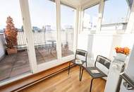 DACHGESCHOSS! OPERNRING, klimatisiertes 110 m2 Dachgeschoss mit 20 m2 Terrasse, 3 Zimmer, Küche, 2 Bäder, Möblierung möglich