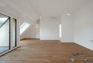 **Architektur, Design mit hochwertigen Materialien und ein durchdachter 3-Zimmer-Grundriss in einer Grünruhelage**