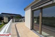 4-Zimmer-Dachterrassenwohnung mit einem unverbauten Blick auf die Traisen.