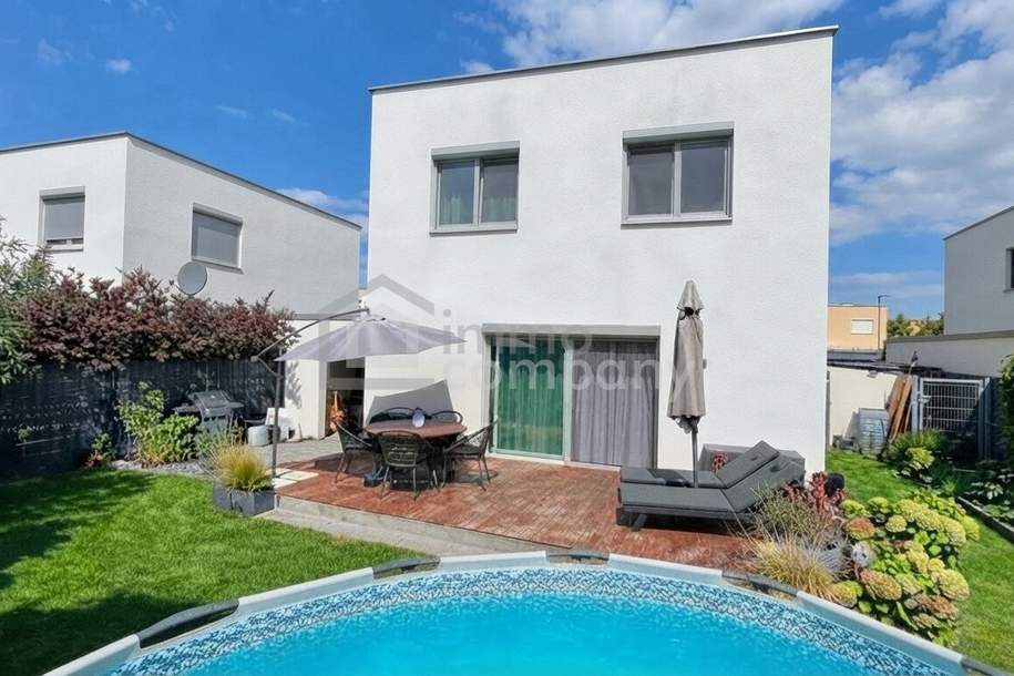 WOHNEN BEI WIEN: Energieeffizienter Familientraum mit Pool, 6 Zimmern und Südgarten, Haus-kauf, 619.000,€, 2433 Bruck an der Leitha