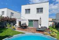 WOHNEN BEI WIEN: Energieeffizienter Familientraum mit Pool, 6 Zimmern und Südgarten