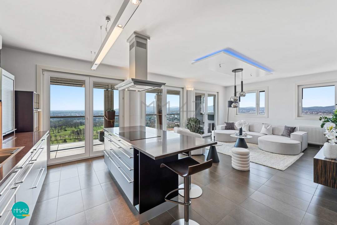Aussicht mit Weitblick! Schicke 3.5-Zimmer Wohnung mit Loggia und hochwertigen Details! Wohnen mit Stil am Wienerberg!