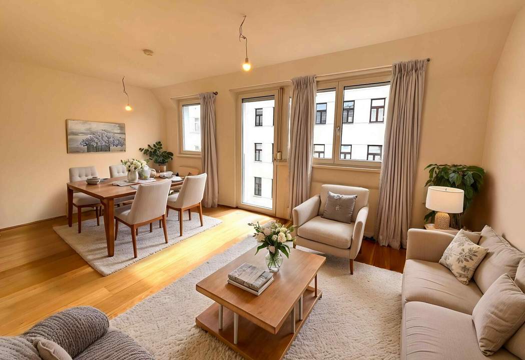 1160! Helle 2-Zimmer DG-Wohnung im Eigentum!