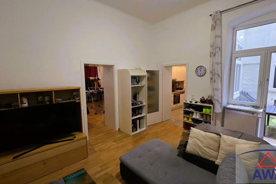 Zwei-Zimmer-Wohnung in renoviertem Altbau mit attraktiver Außenfläche!, Wohnung-kauf, 200.000,€, 1020 Wien 2., Leopoldstadt