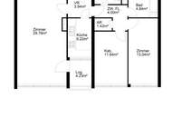 Toll geschnittene 3,5 Zimmer Wohnung + Loggia / TOP-Verkehrsanbindung / sanierungsbedürftig