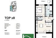 Terrassentraum mit 2.Zimmern in begehrter Ruhelage des 21. - sofort verfügbar mit toller Ausstattung. - WOHNTRAUM