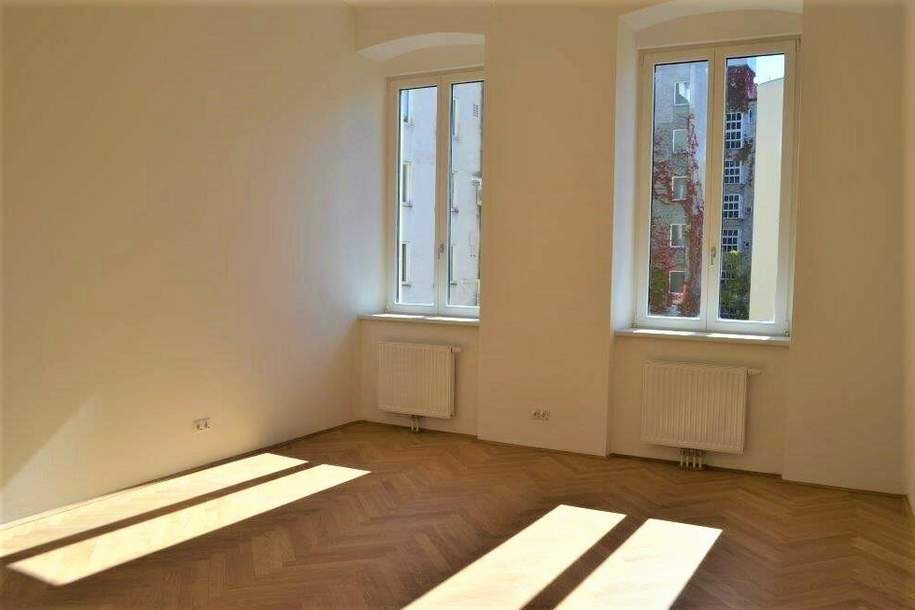 LAZARETTGASSE - NADLERGASSE, AKH-Nähe, sonnige 68 m2 Altbau, 2 Zimmer, Wohnküche, Wannenbad, Parketten, SAT/TV, 2. Liftstock, Wohnung-miete, 1.269,78,€, 1090 Wien 9., Alsergrund