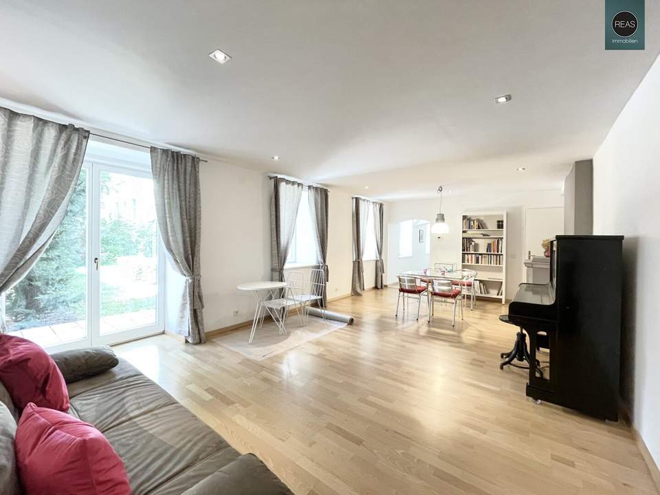 Provisionsfreie Kurzzeitmiete: Voll ausgestattetes Apartment mit Gartenterrasse bei der Orangerie Schönbrunn!