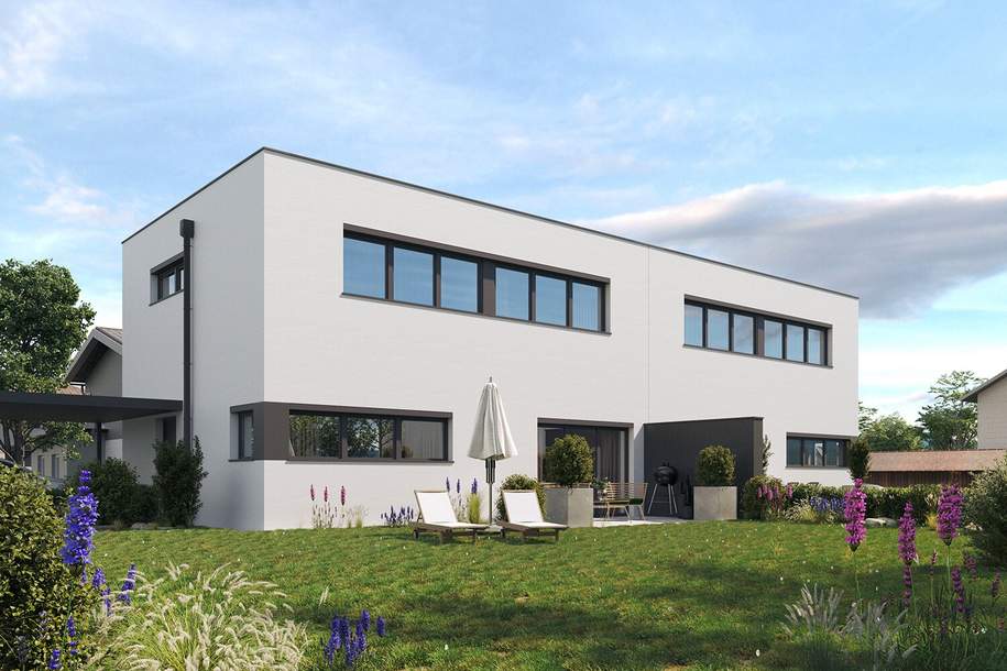 Neues Zuhause in Schleißheim: Doppelhaushälfte mit großzügigen Garten in absoluter Ruhelage! Top 7, Haus-kauf, 439.730,€, 4600 Wels-Land