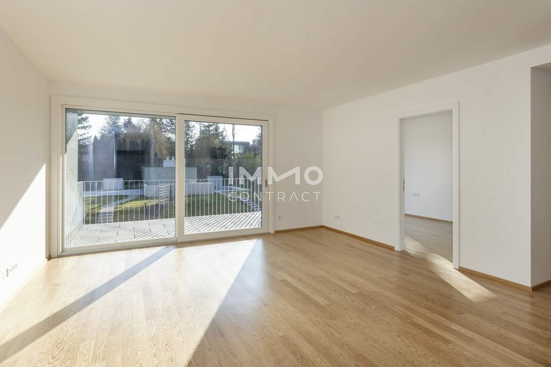 Exklusiver Erstbezug! 2 Zimmer mit südlichem Balkon und Blick ins Grüne!