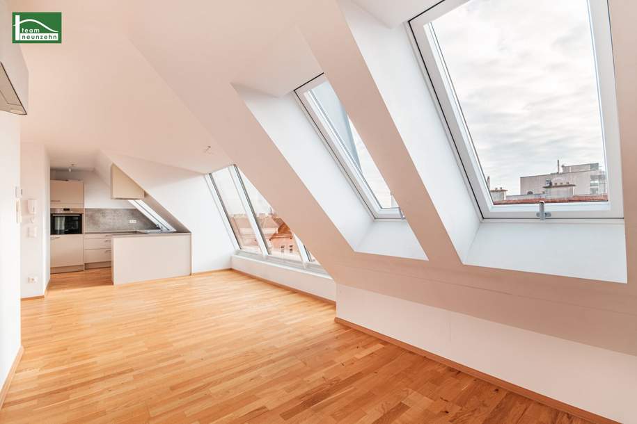 Attraktive 4-Zimmer-Dachgeschoss-Maisonette mit Einbauküche, Terrasse und Klimaanlage!, Wohnung-miete, 1.898,14,€, 1160 Wien 16., Ottakring