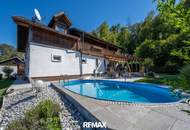GRÜNDBERGSIEDLUNG | Einfamilienhaus mit traumhaftem Garten, Pool, Carport & Garage in sonniger Grünlage!