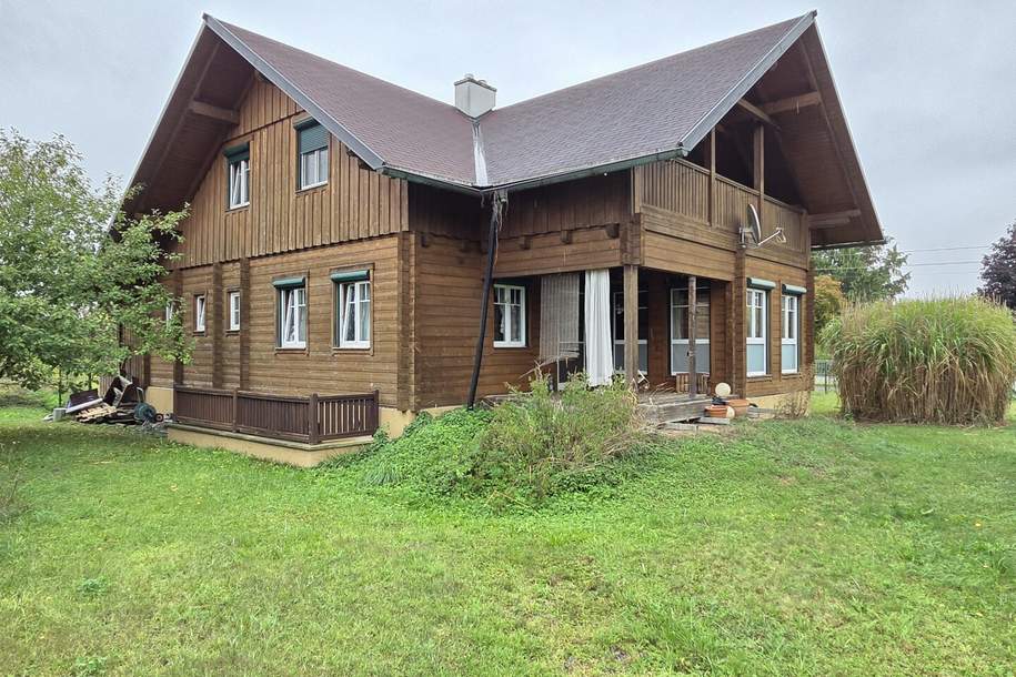 Holzblockhaus mit Vollkeller in guter Lage, Haus-kauf, 259.000,€, 8472 Leibnitz