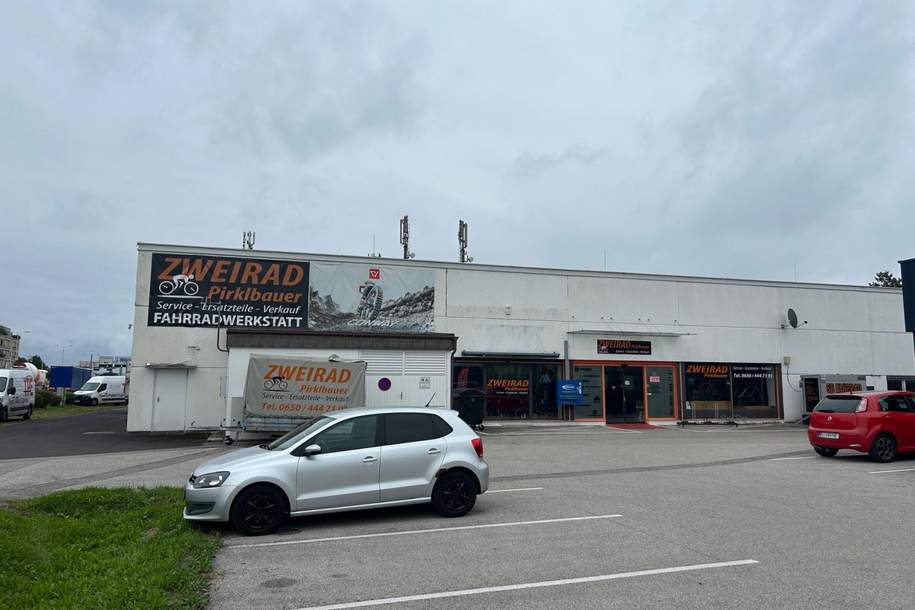 990 m² Halle und Büro direkt an der Salzburgerstrasse - GESCHÄFTSFLÄCHEWIDMUNG- sehr guteSichtbarkeit, Gewerbeobjekt-miete, 4050 Linz-Land