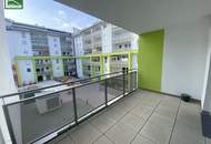 Hofseitige 2-Zimmer Wohnung mit großem Balkon und Abendsonne! Nahe S-Bahn und Schwechat Zentrum