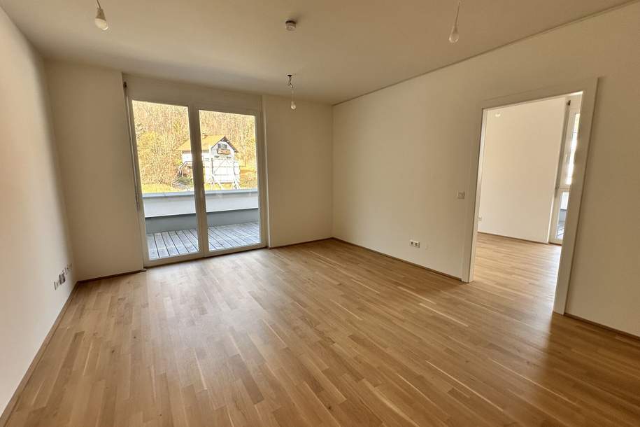 ERSTBEZUG: 2 Zimmer + 44 m² Dachterrasse | Graz-Gösting, Wohnung-kauf, 235.000,€, 8051 Graz(Stadt)