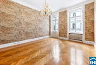 Extravagante 4,5 Zimmer Altbauwohnung in Wiener Bestlage neben der französischen Botschaft