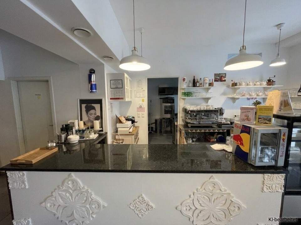CAFÉ ZUM EINSTEIGEN: Schanigarten & Vollausstattung, betriebsbereit