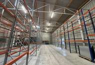 Lagerhalle mit 580 m² in Lichtenwörth – 6 m Höhe, Schwerlastregale, Sektionaltor & Parkplatz