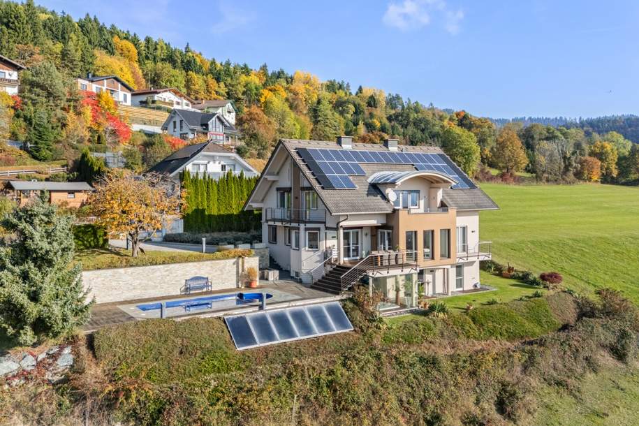 *** Wohnen über den Wolken im Grüngürtel von Klagenfurt ***, Haus-kauf, 945.000,€, 9064 Klagenfurt Land