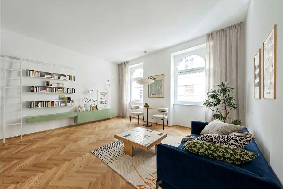 Altbaucharme neu interpretiert – 2 Zimmer im Erstbezug!, Wohnung-kauf, 219.000,€, 1160 Wien 16., Ottakring