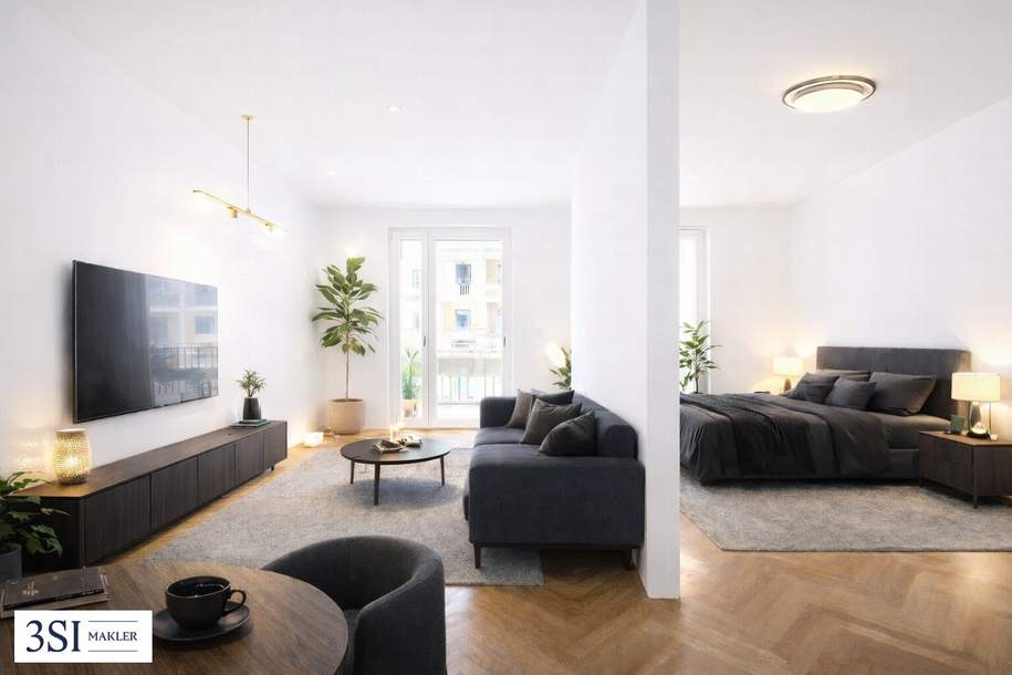 Wohnen im Grünen: Wohnung beim Augarten mit Balkon, Wohnung-kauf, 333.000,€, 1020 Wien 2., Leopoldstadt