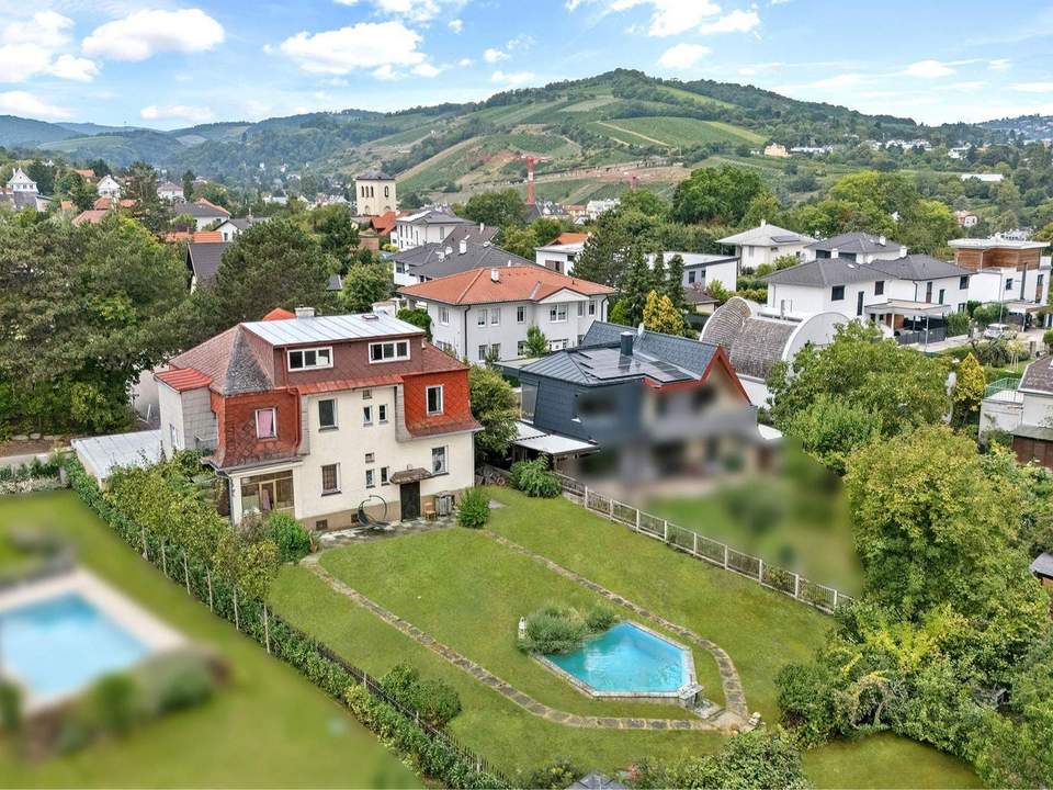 1.400 m² Sachsenviertel in Klosterneuburg – außergewöhnliche Grundstücksrarität in exklusiver Villenlage