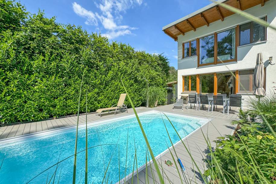 Romantisches Einfamilienhaus mit Traumgarten und Pool in bester Lage am Leithagebirge, Haus-kauf, 1.349.900,€, 7000 Eisenstadt(Stadt)