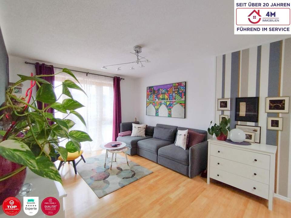 Zentral begehbare 3-Zimmer-Wohnung mit Fernwärme