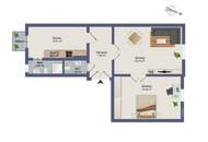 Schön sanierte Single/Pärchenwohnung mit Balkon