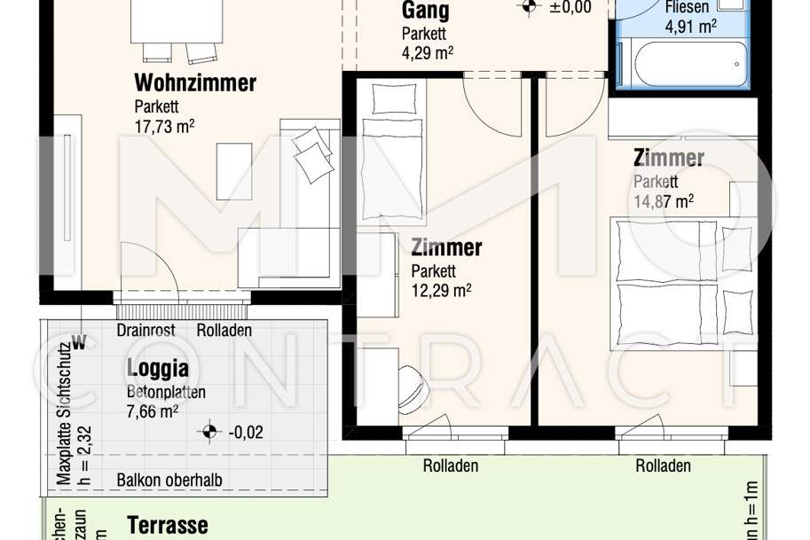 RESERVIERT - Gartenzauber!, Wohnung-kauf, 342.000,€, 2326 Bruck an der Leitha