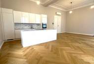 MÖLLWALDPLATZ, U1-NÄHE, 124 m2 ALTBAU, Wohnküche, 2 Zimmer, klimatisiert, 2 Bäder, Parketten, Loggia, 1. Liftstock, provisionsfrei